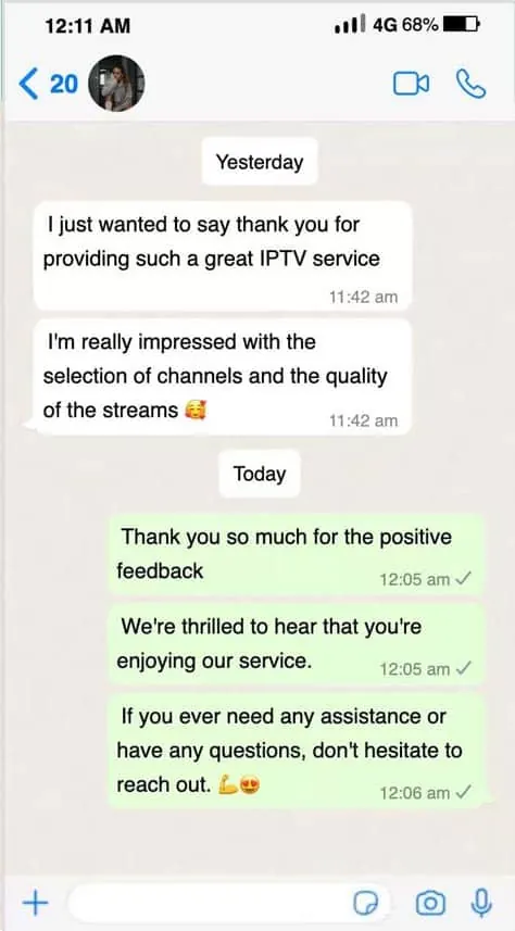 Tivo8k customer review on WhatsApp 9
