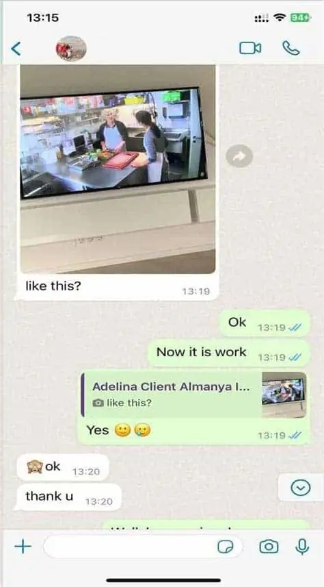 Tivo8k customer review on WhatsApp 7